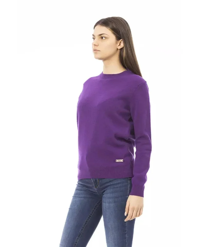 Baldinini Monogram Long Sleeve Sweater M Women