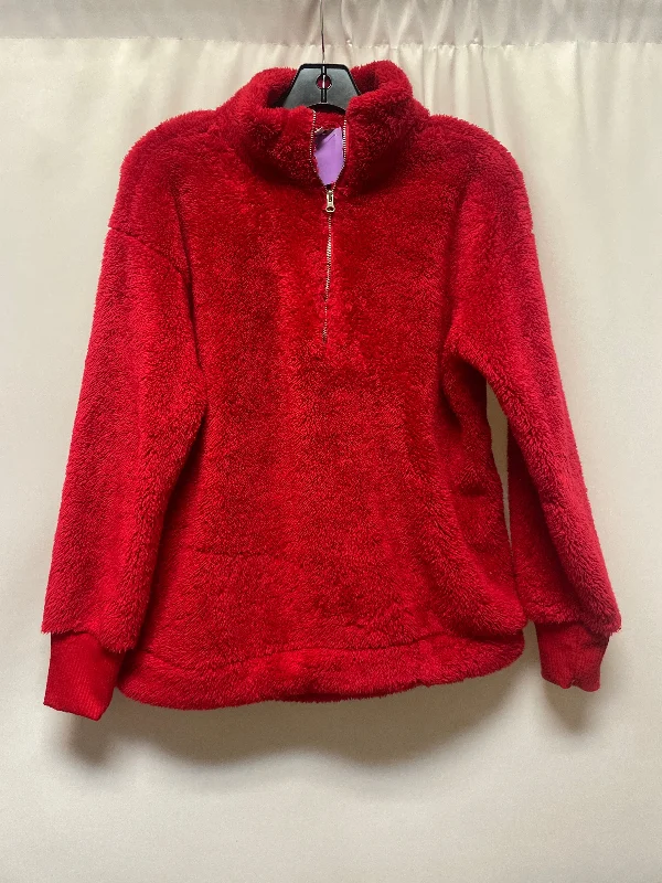 Red Top Long Sleeve Loft, Size S