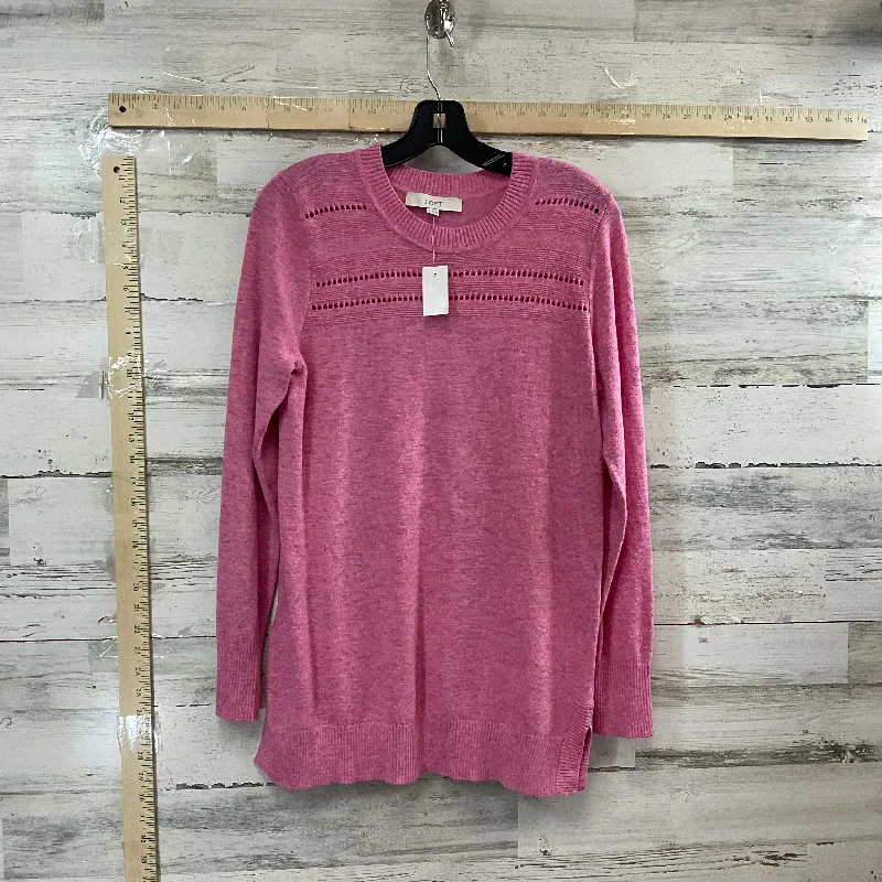 Sweater By Loft In Pink, Size: M