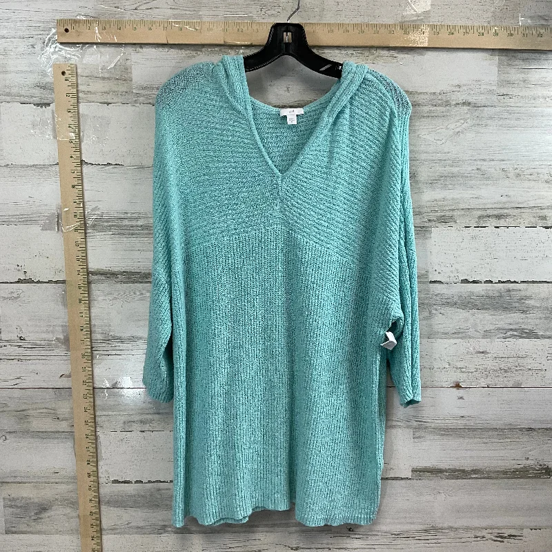 Top 3/4 Sleeve By J. Jill In Blue, Size: Xl