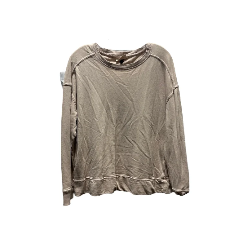 Top Long Sleeve By Universal Thread In Tan, Size: L