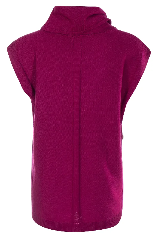 Touch of Wool Cowl neck Tunic | RASPBERRY | 6342ZZ