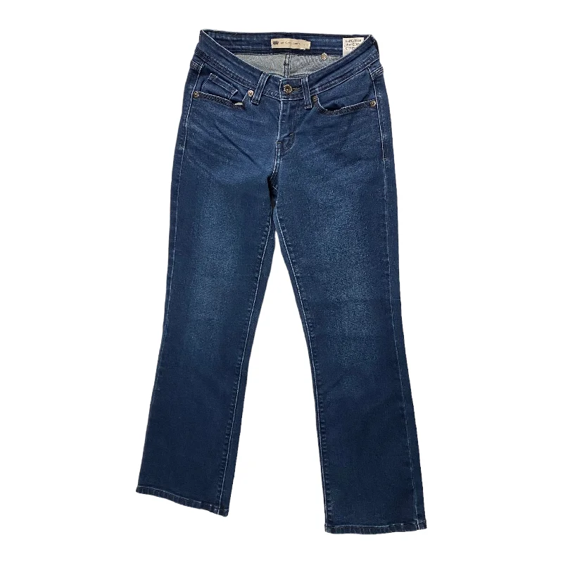 Jeans Boot Cut By Levis In Blue Denim, Size: 4