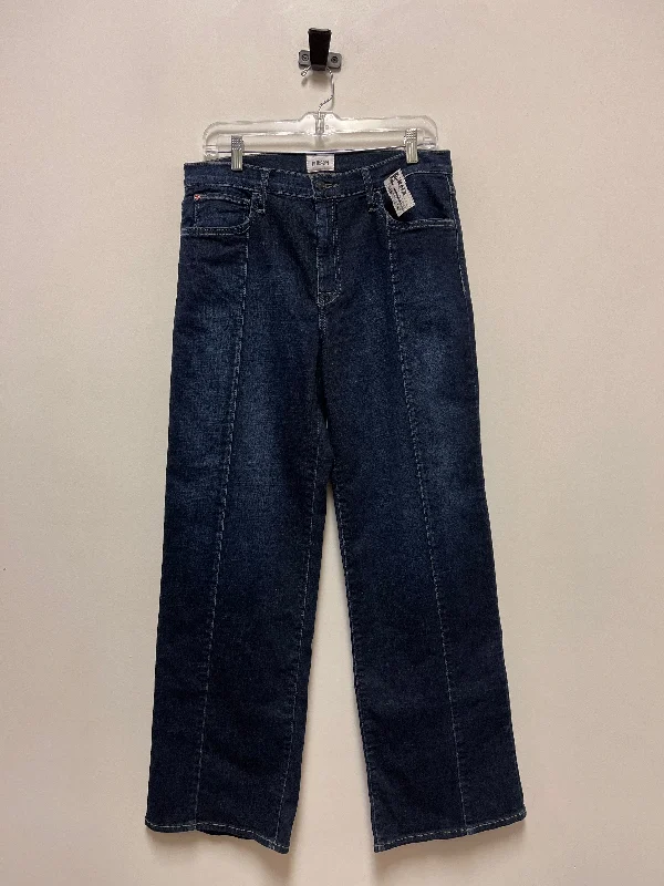 Jeans Cropped By Hudson In Blue Denim, Size: 10