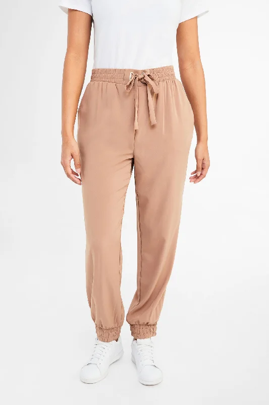 Pantalon jogger en twill - Femme