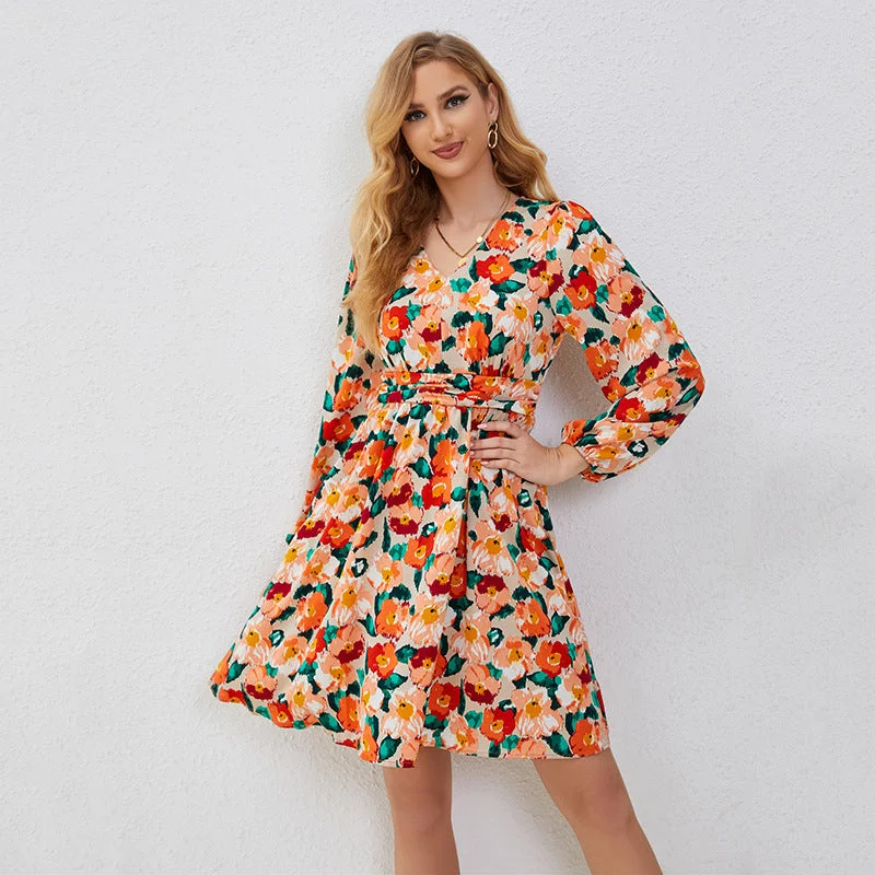 Versatile Slouchy Popular Pretty Printed Dress Blouses