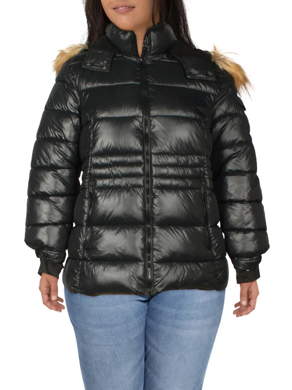 Plus Womens Puffer Cold Weather Parka Coat