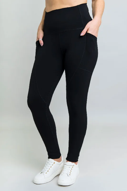 Robson Fleece Legging, Black