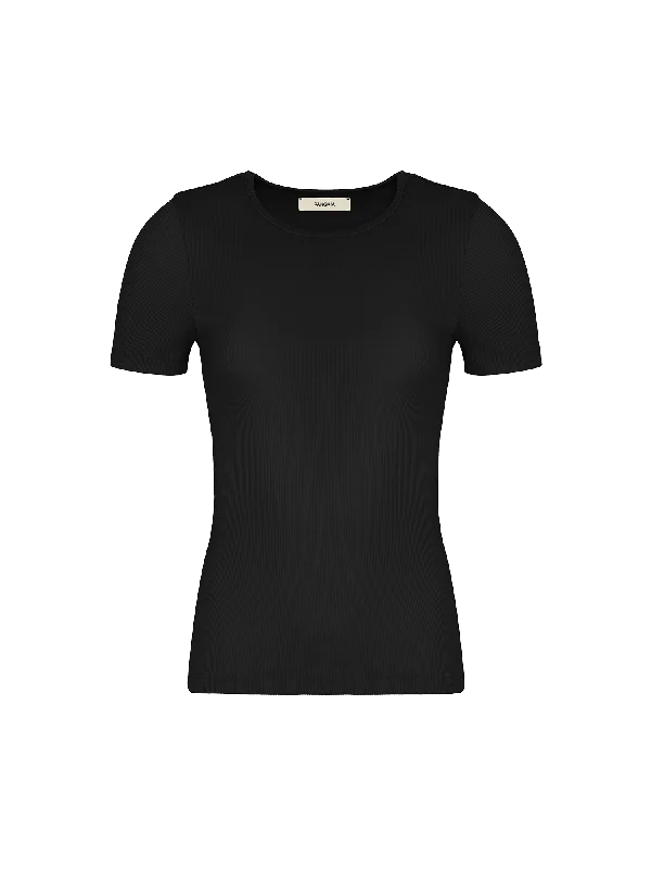 Women's 365 Lightweight Rib T-Shirt—black