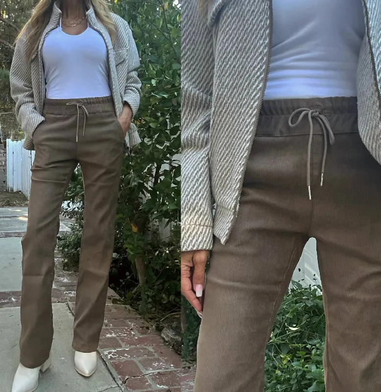 Women's Loren Cord Pants In Brown