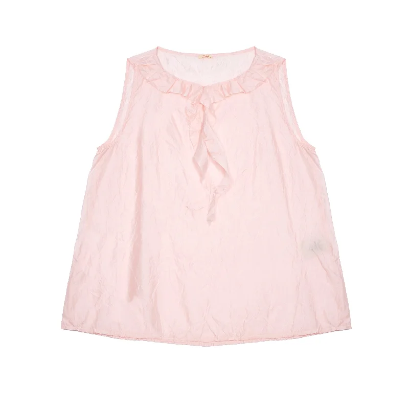 Apuntob Silk Top in Pink