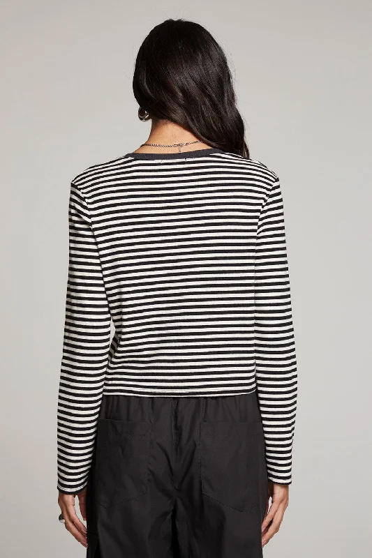 Brady Punk Stripe Button Up Pullover