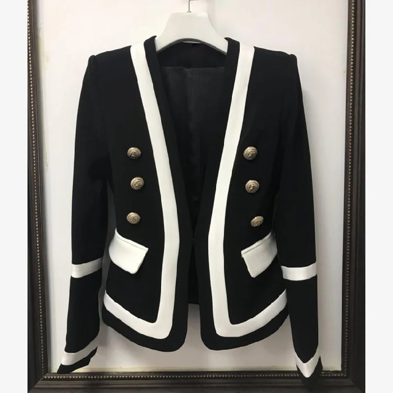 Women Blazer, Designer Blazer With Metal Button