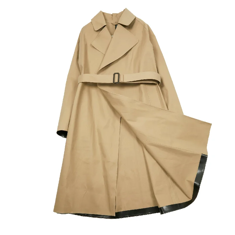 Mackintosh Women's Kintore Bonded Cotton Overcoat in Fawn