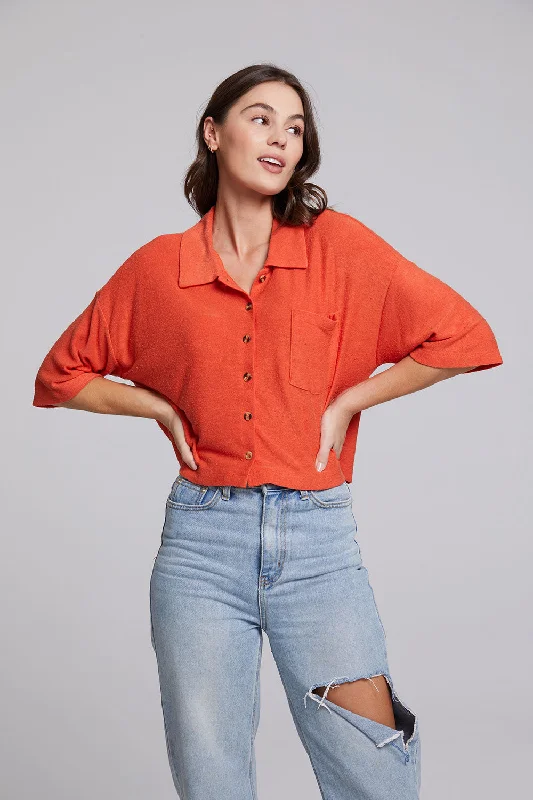 Marine Crop Button Down - Tigerlily