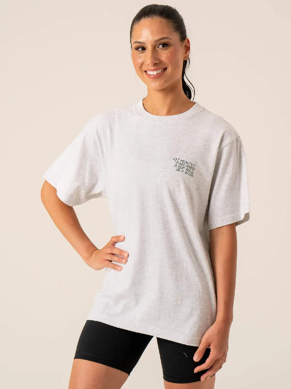 Wellness T-Shirt - Snow Marl